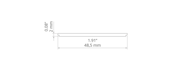 Abdeckung HSP-49 milchig